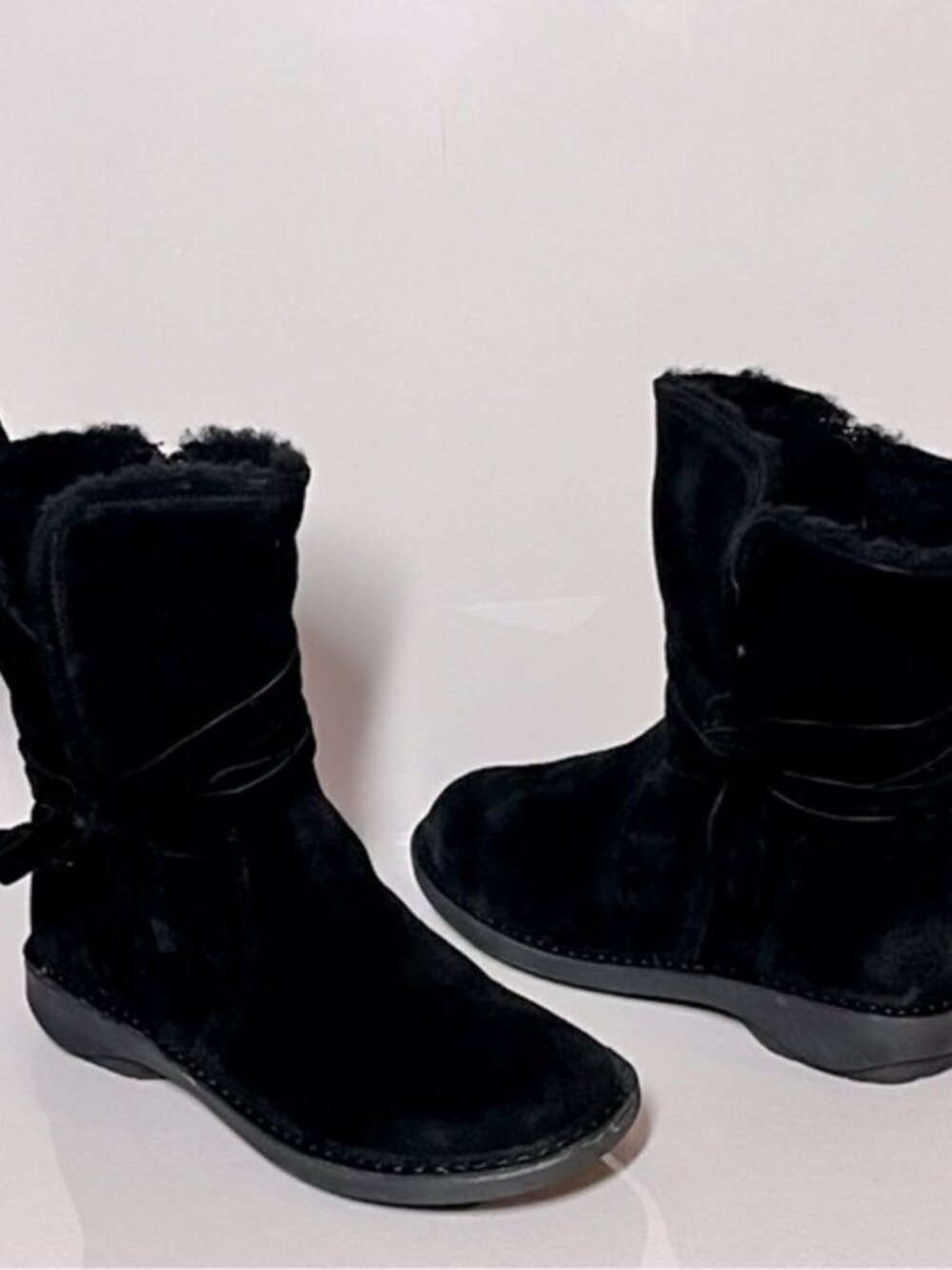 Miz Mooz Prance Suede Wide Width Wool Lined Ankle Boots
